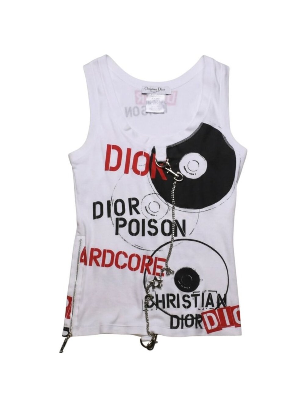 Dior Hardcore Line Tank Top All Over Print Galliano 36